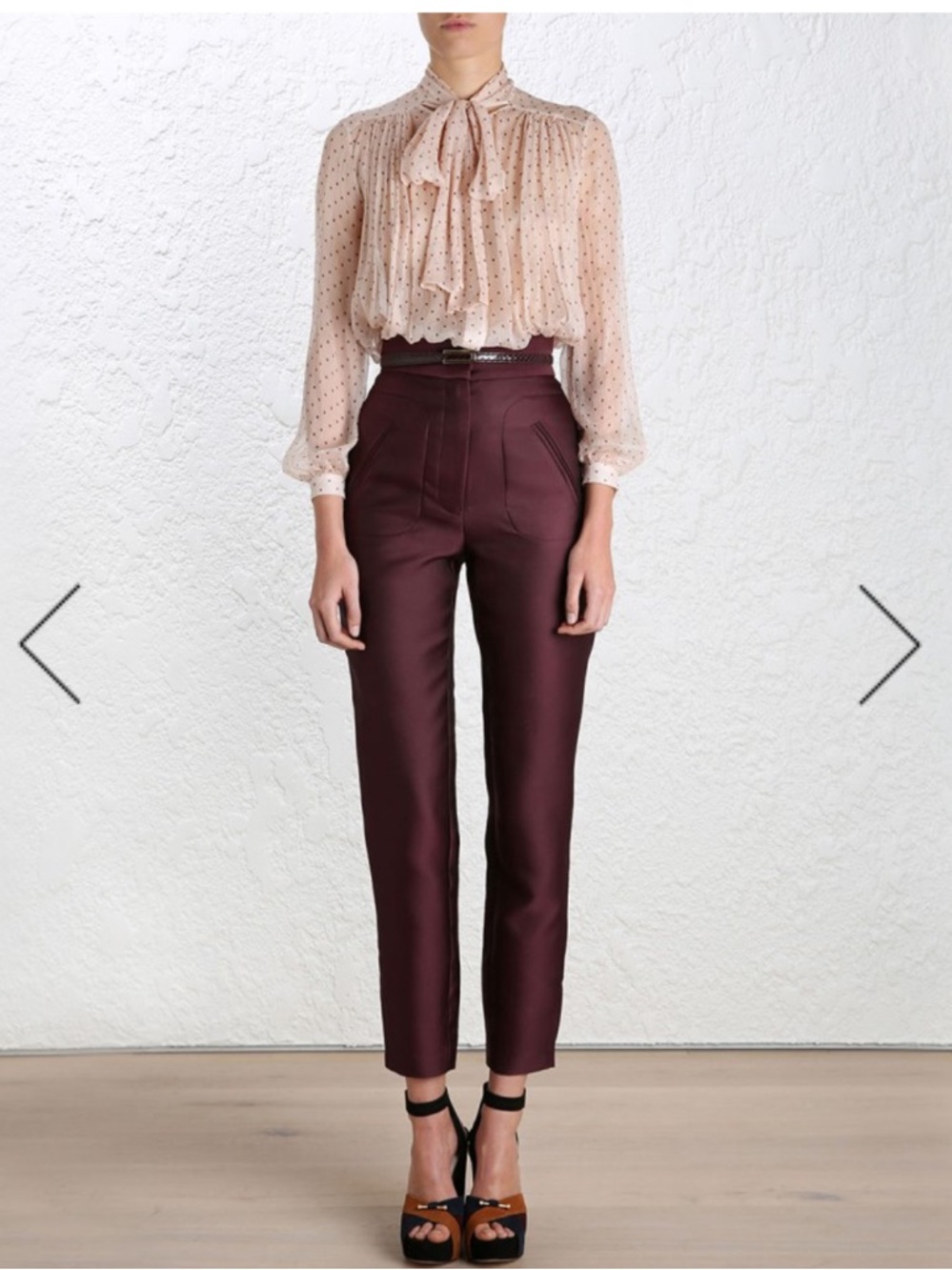 Zimmermann Rhythm Dot Blouse in Pink